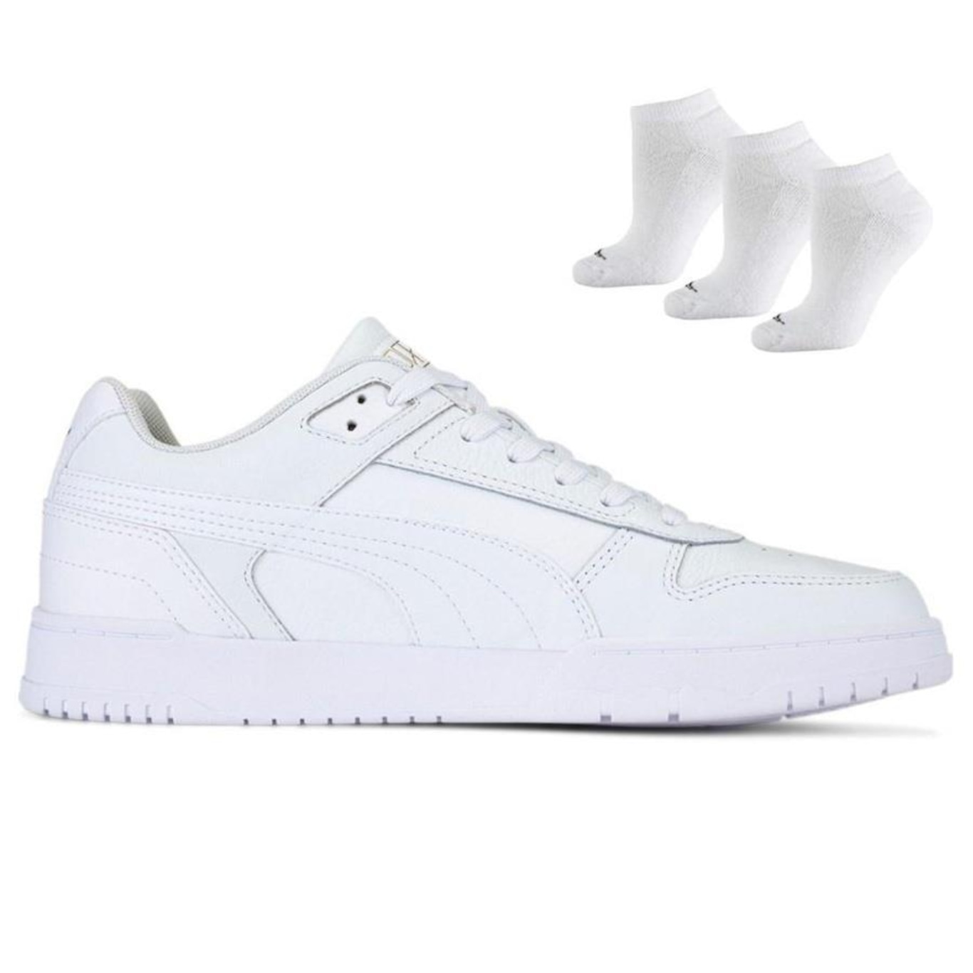 Tênis Puma Rbd Game Low + 3 Pares de Meias - Masculino - Foto 1