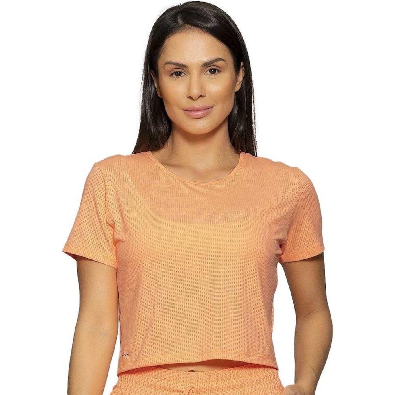 Blusa Cropped Run More Boxy Essencial - Feminino - Foto 1