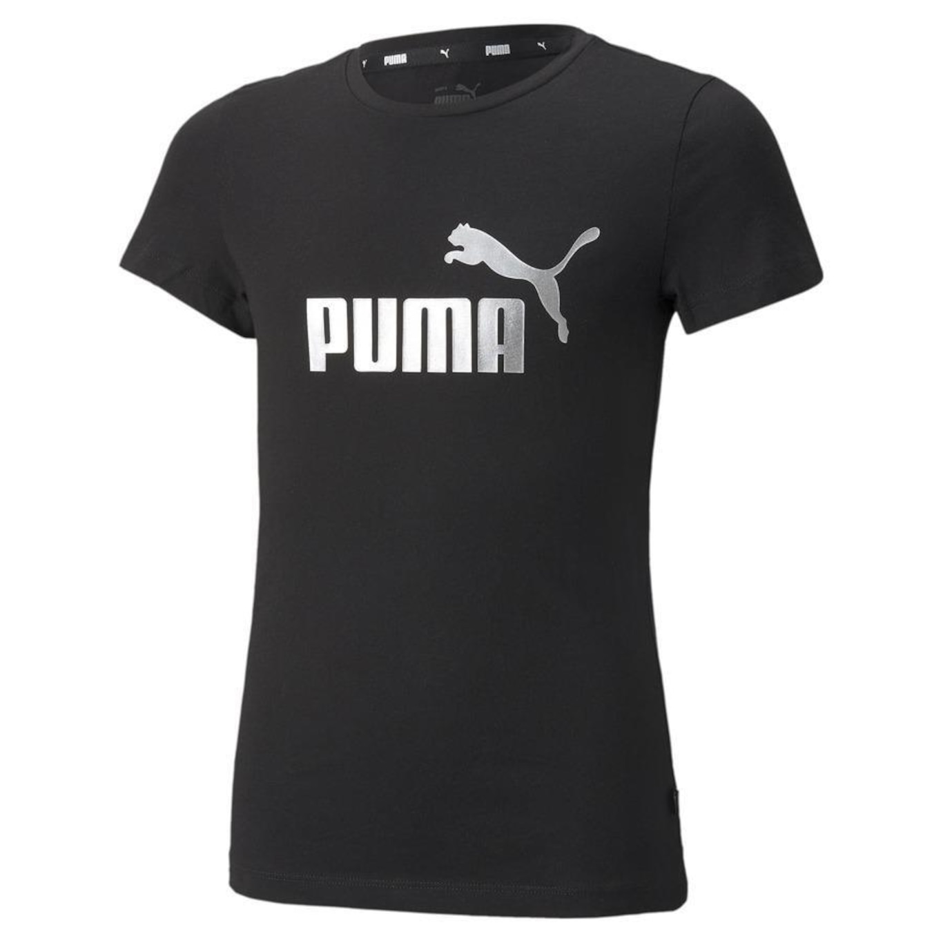 Camiseta Puma Manga Curta Ess Logo Tee - Infantil - Foto 1