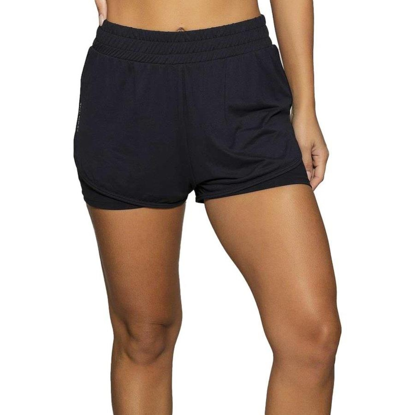 Shorts 2 em 1 Run More Running - Feminino - Foto 1