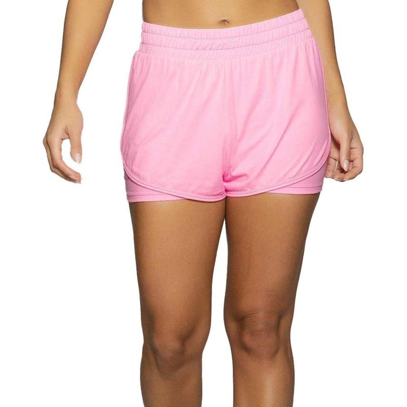 Shorts 2 em 1 Run More Running - Feminino - Foto 1