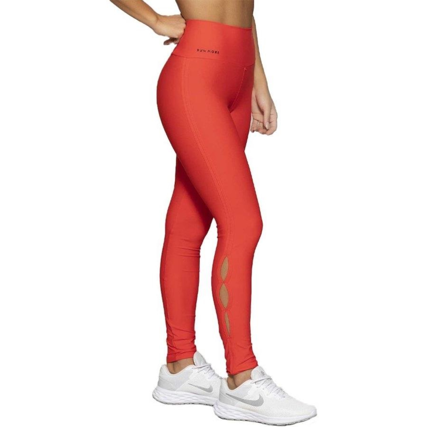 Calça Legging Run More Cut Out - Feminina - Foto 3