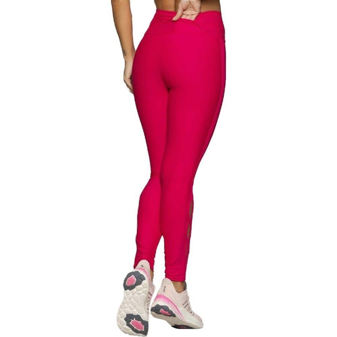 Calça Legging Run More Cut Out - Feminina - Foto 2