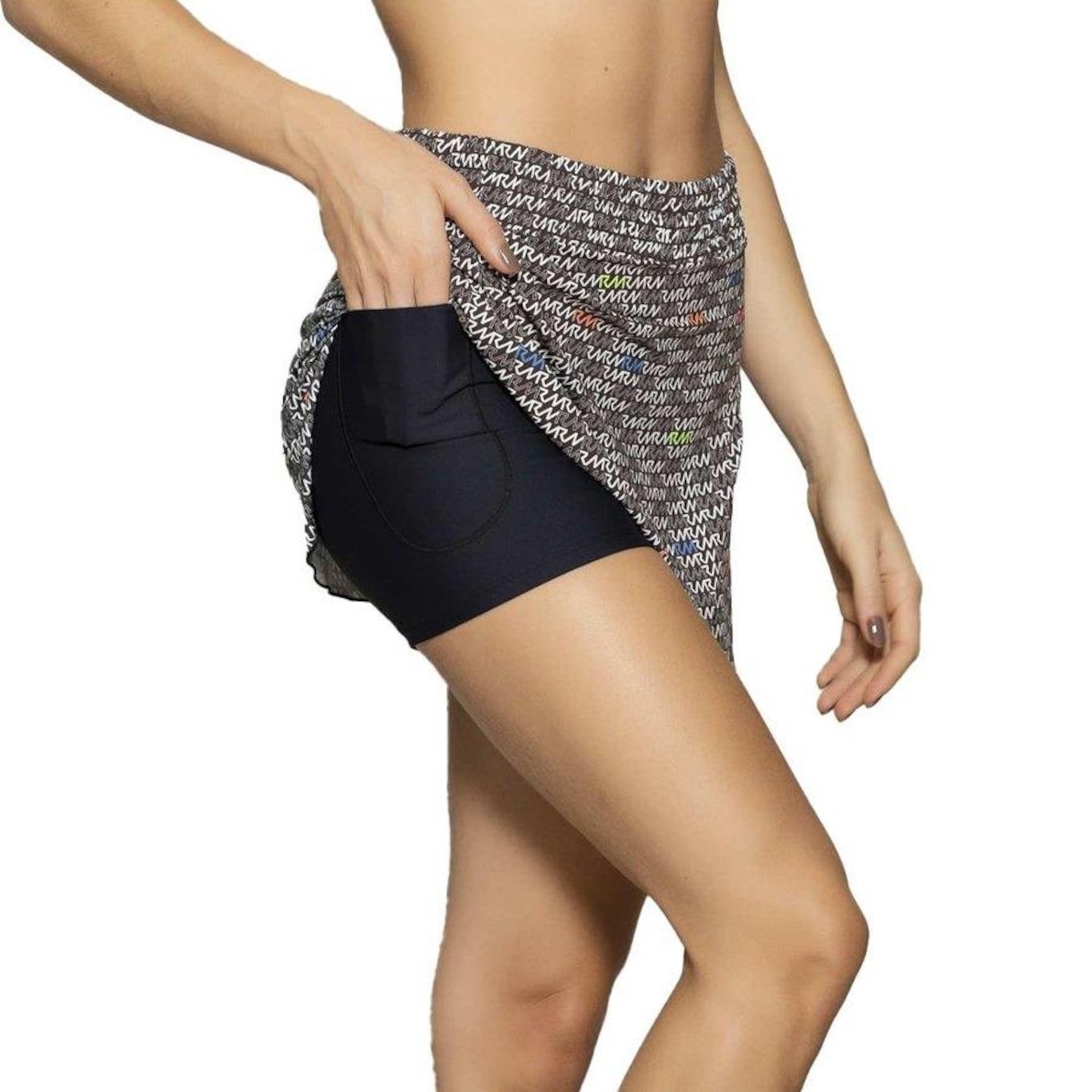 Shorts Saia Run More Print - Feminino - Foto 3