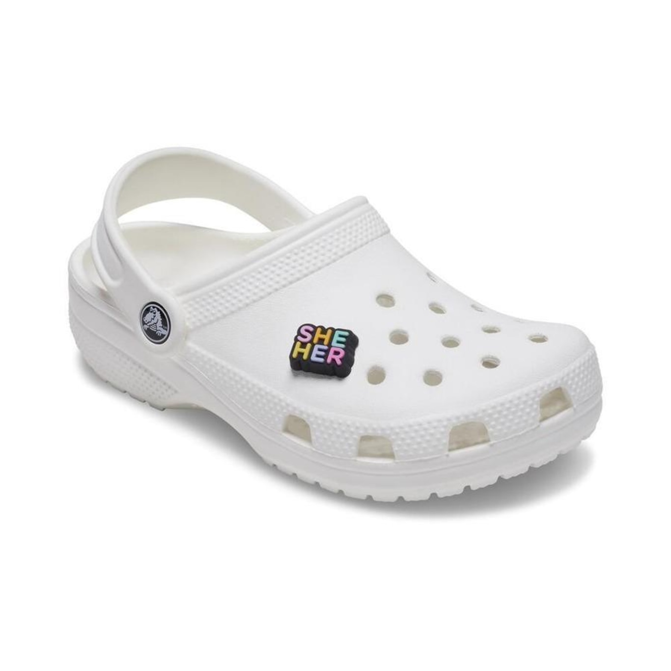 Jibbitz Crocs She Her Pronome - Unissex - Foto 2