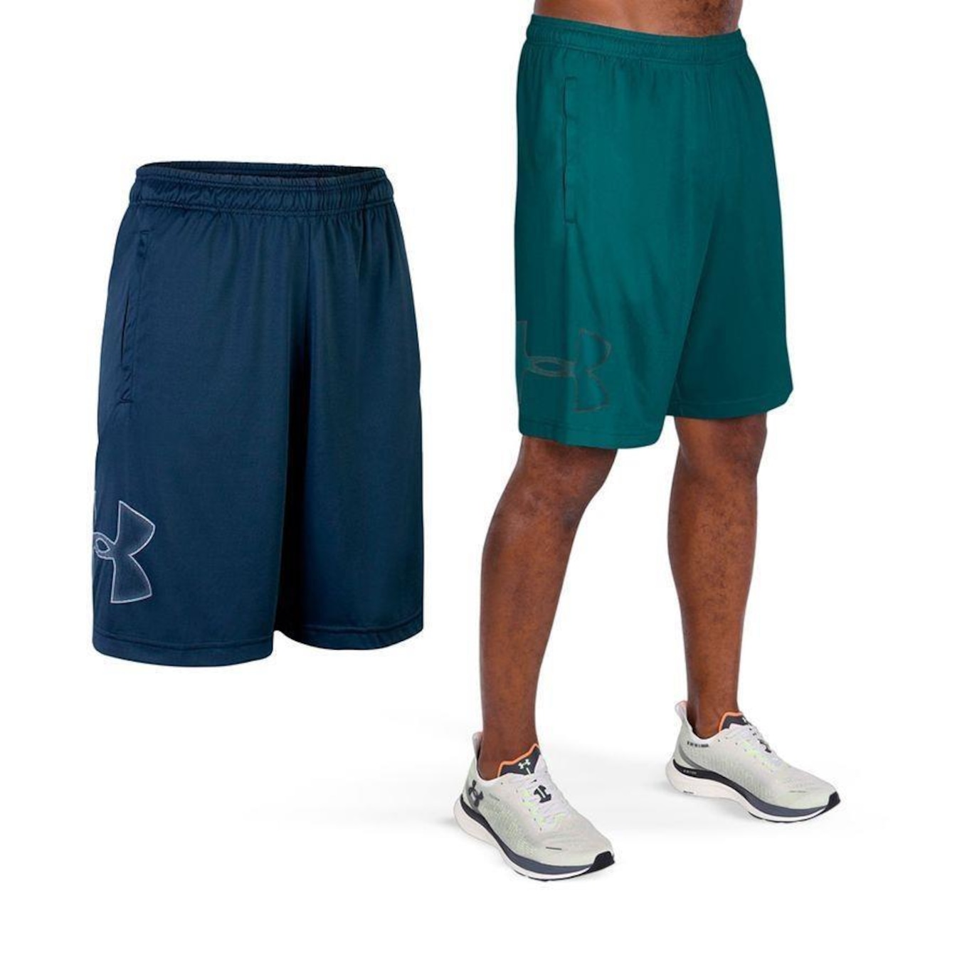 Kit de Bermudas Under Armour Tech Graphic - 2 Unidades - Masculina - Foto 1