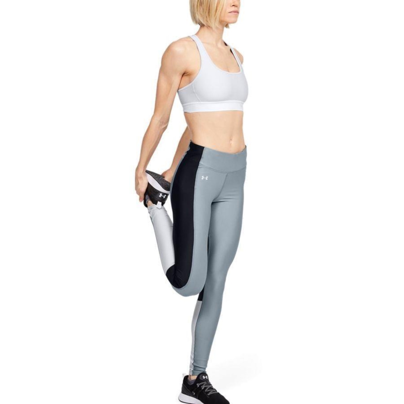 Kit de Calças Legging Under Armour Heatgear Perf Inset Graphic - 2 Unidades  - Feminina em Promoção