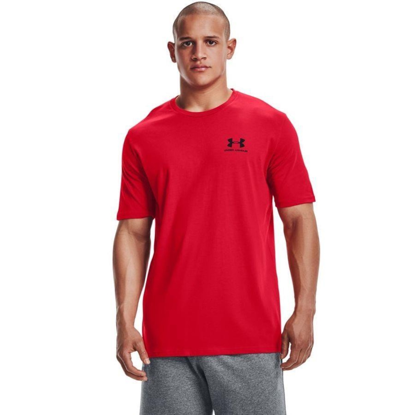 Kit de Camisetas Under Armour Left Chest - 2 Uniades - Masculina - Foto 3