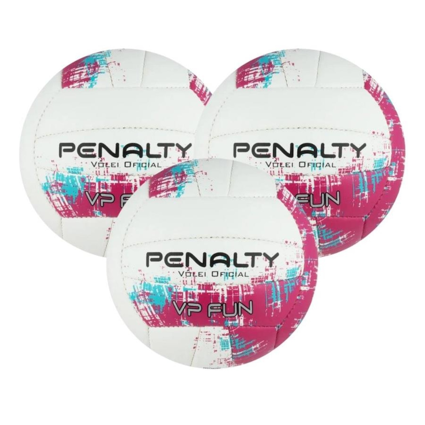 Kit 3x Bolas de Vôlei Penalty Vp Fun Xxi - Foto 1