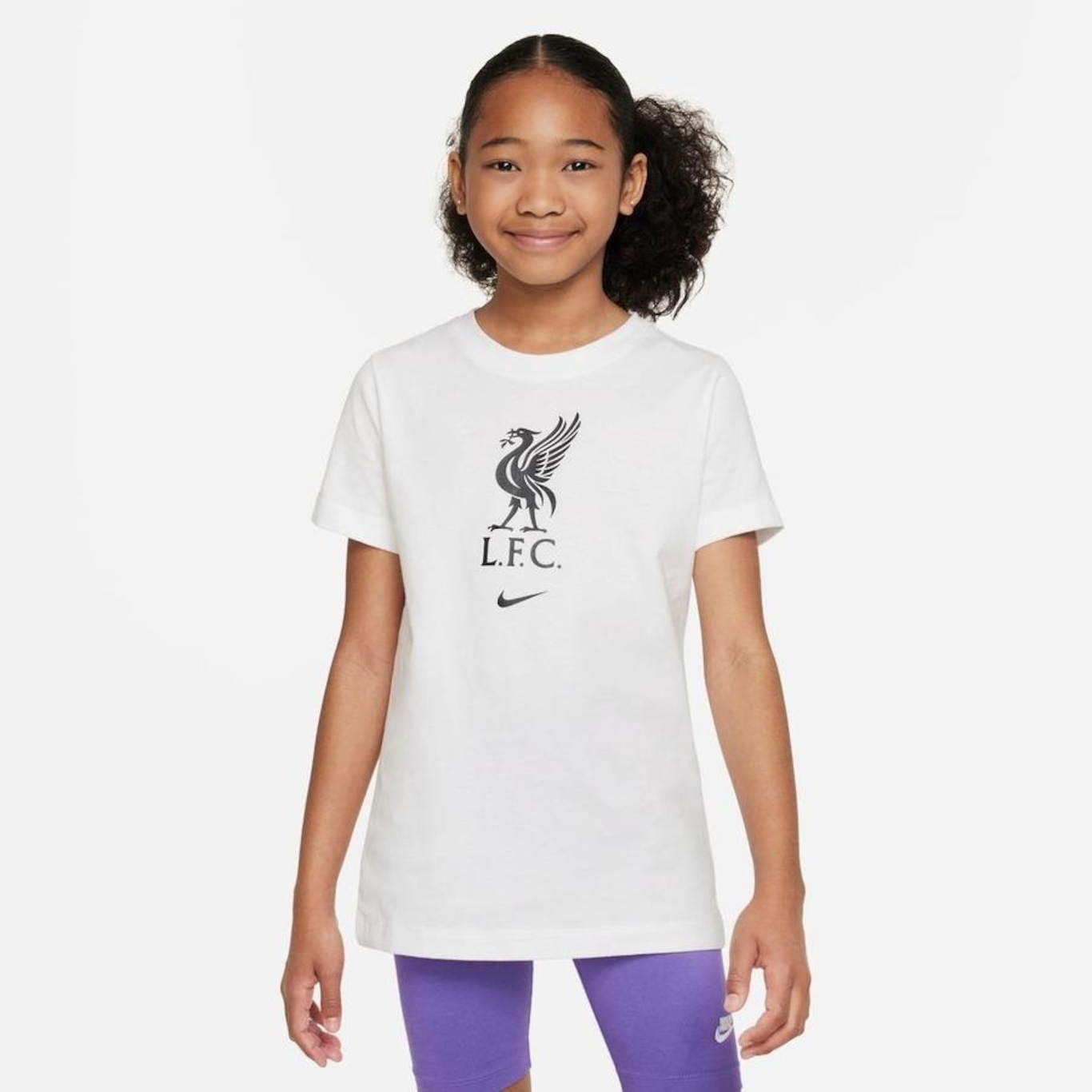 Camiseta Nike Liverpool Crest - Infantil - Foto 1