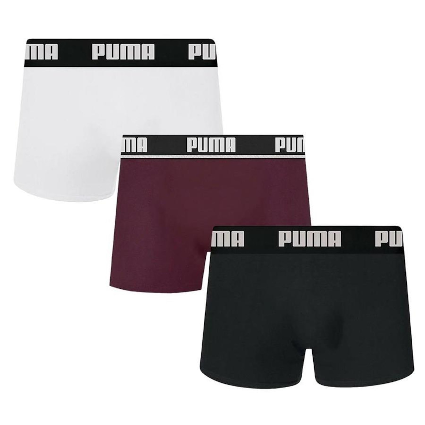 Cueca Boxer Puma Cotton - 3 unidades - Adulto - Foto 2