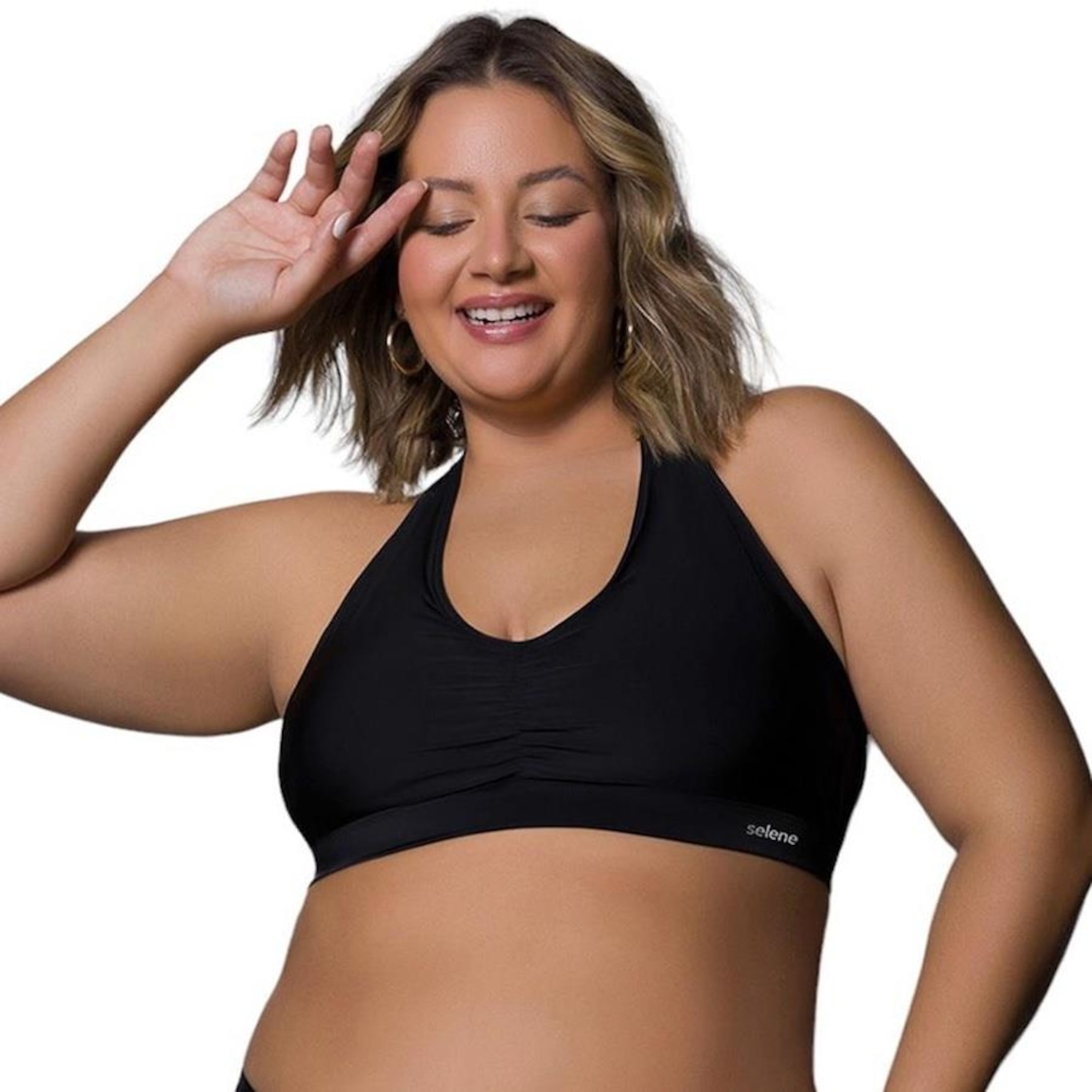 Top Biquíni Selene Frente Única Plus Size - Feminino - Foto 1