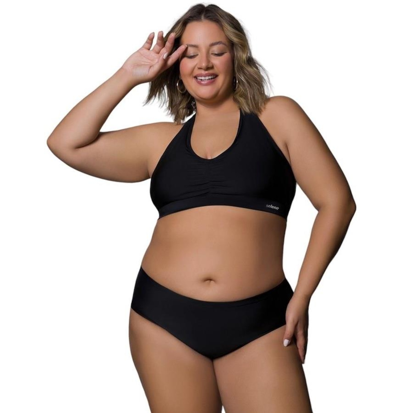 Biquíni Selene Top + Calcinha Plus Size - Adulto - Foto 1