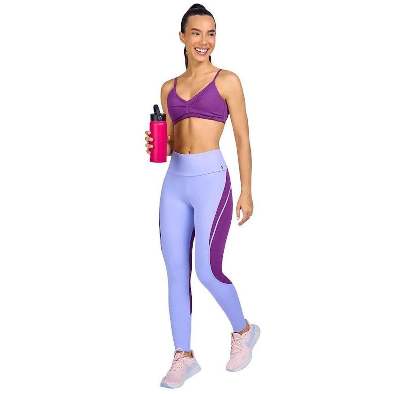 Calça Legging Alto Giro Hyper com Recortes - Feminina - Foto 3