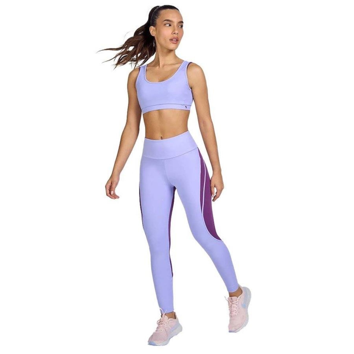 Calça Legging Alto Giro Hyper com Recortes - Feminina - Foto 4