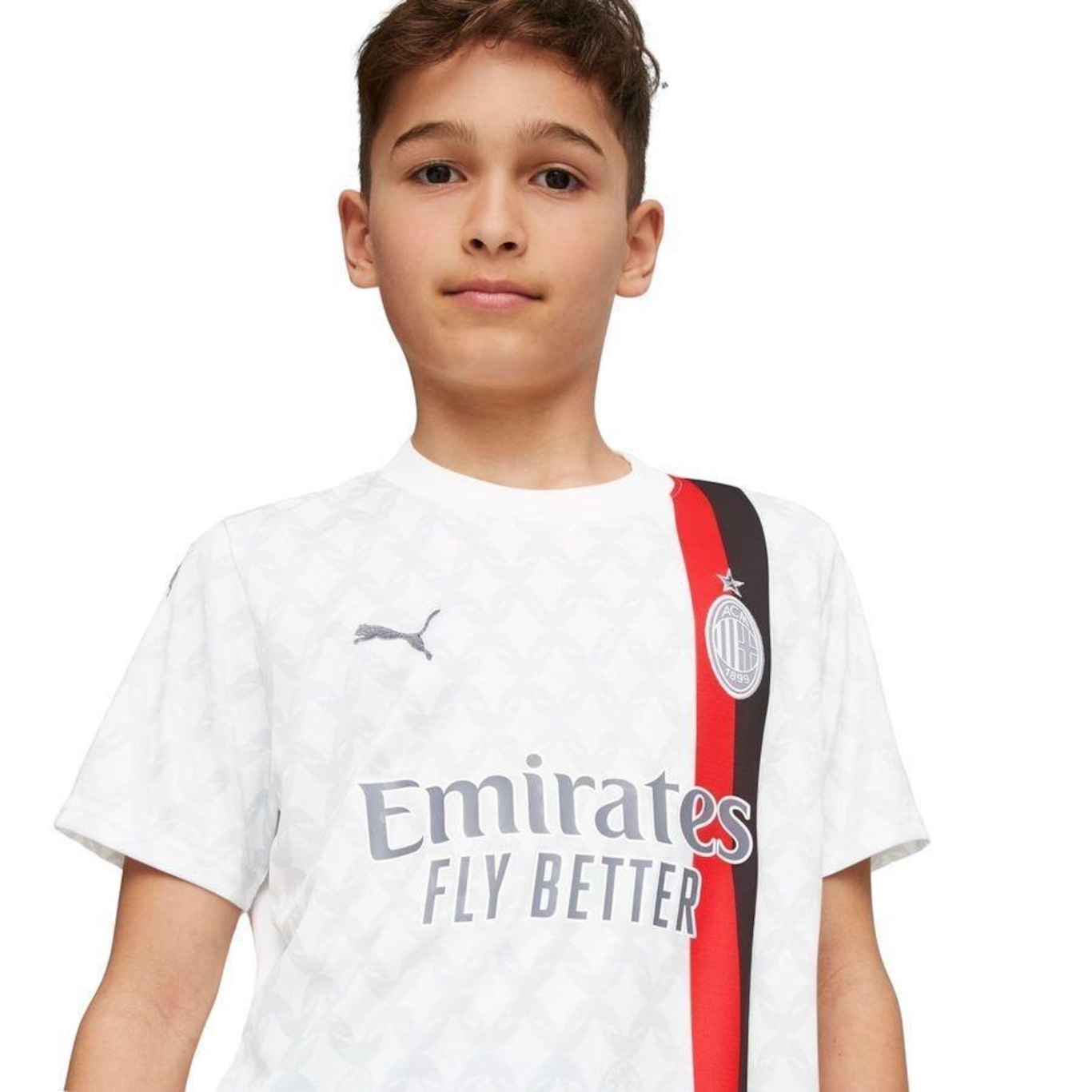 Camisa Ac Milan 23/24 Away Puma - Infantil - Foto 3