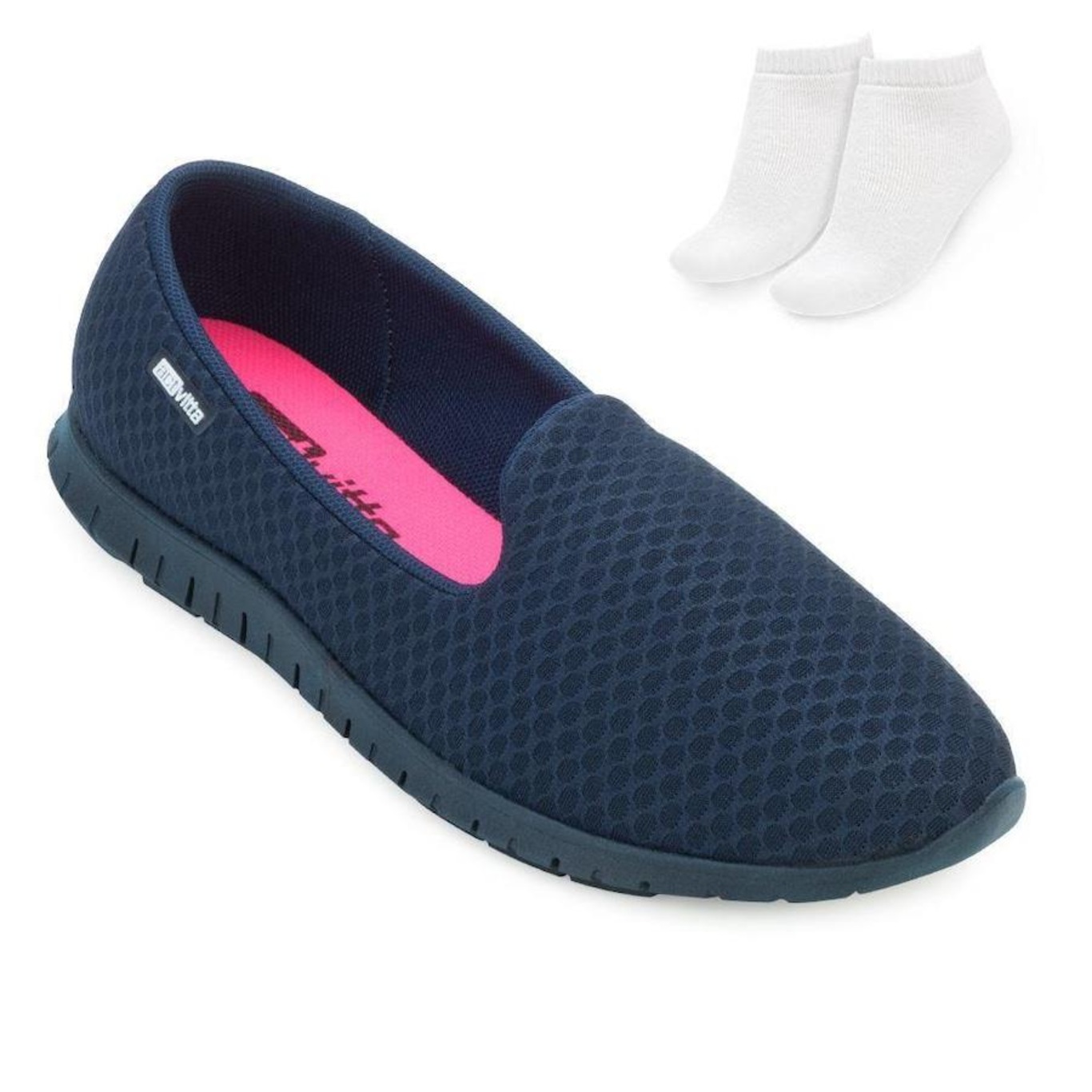 Tênis Actvitta Slip On e Meia - Feminino - Foto 1