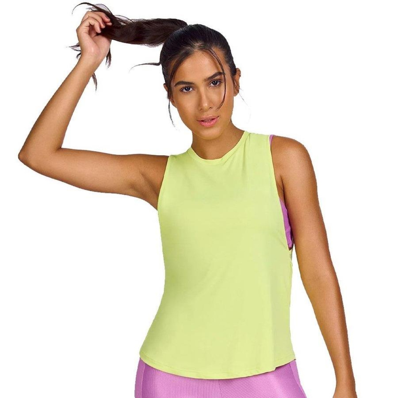 Camiseta Regata Alto Giro Back Fit - Feminina - Foto 3