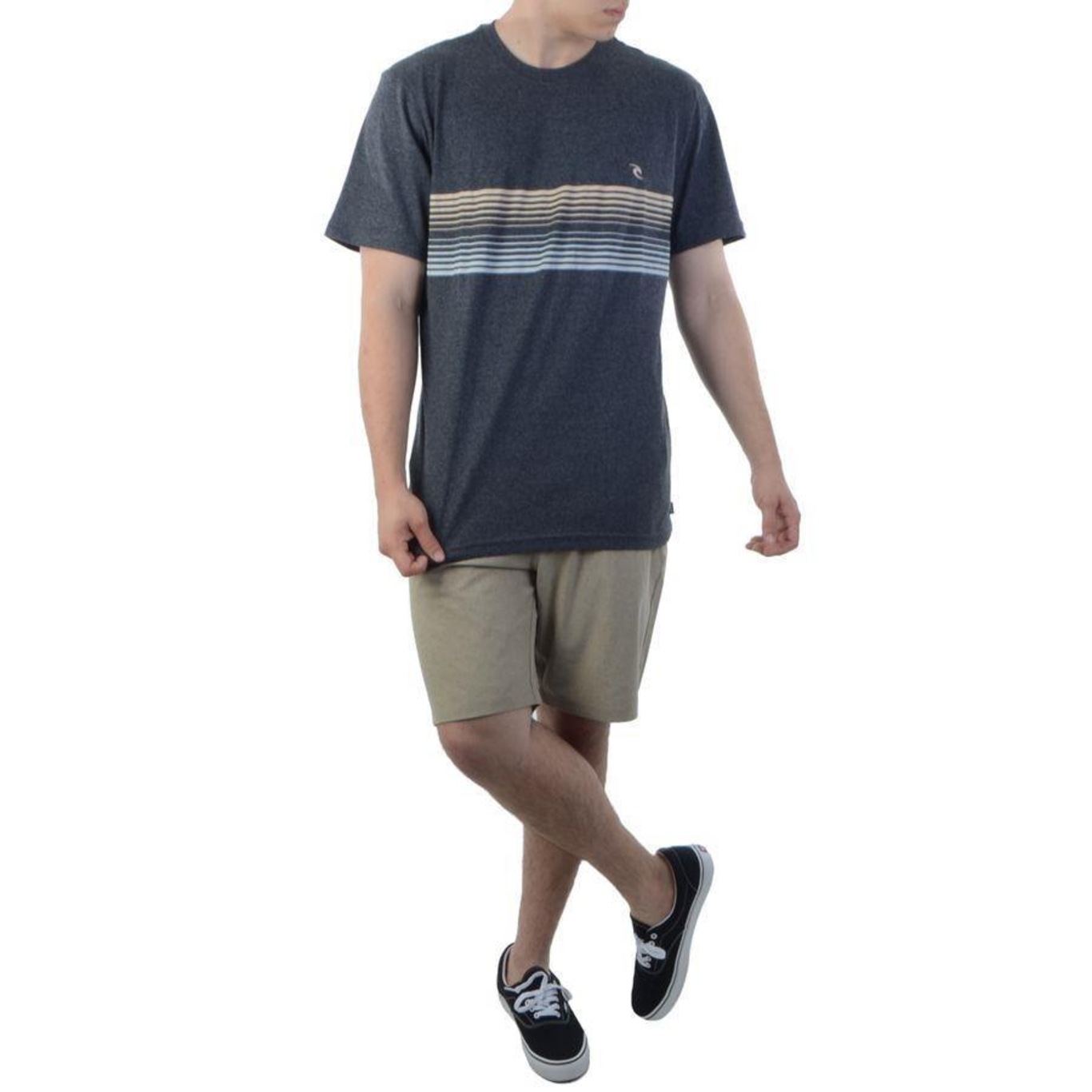 Camiseta Rip Curl Especial Stripes Marl - Masculina - Foto 4