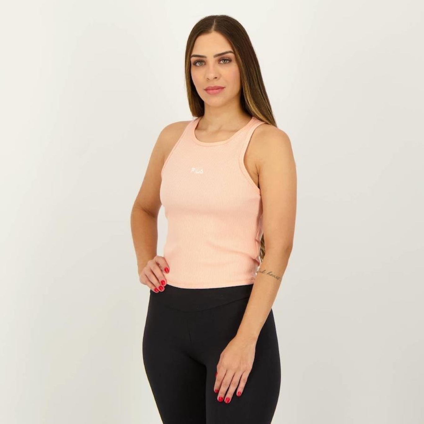 Camiseta Regata Fila Basic - Feminina - Foto 2