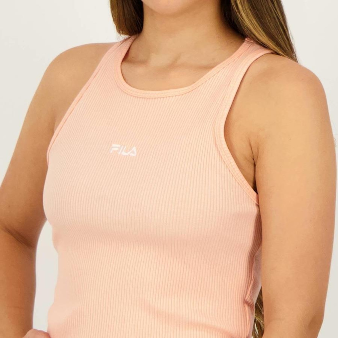 Camiseta Regata Fila Basic - Feminina - Foto 4