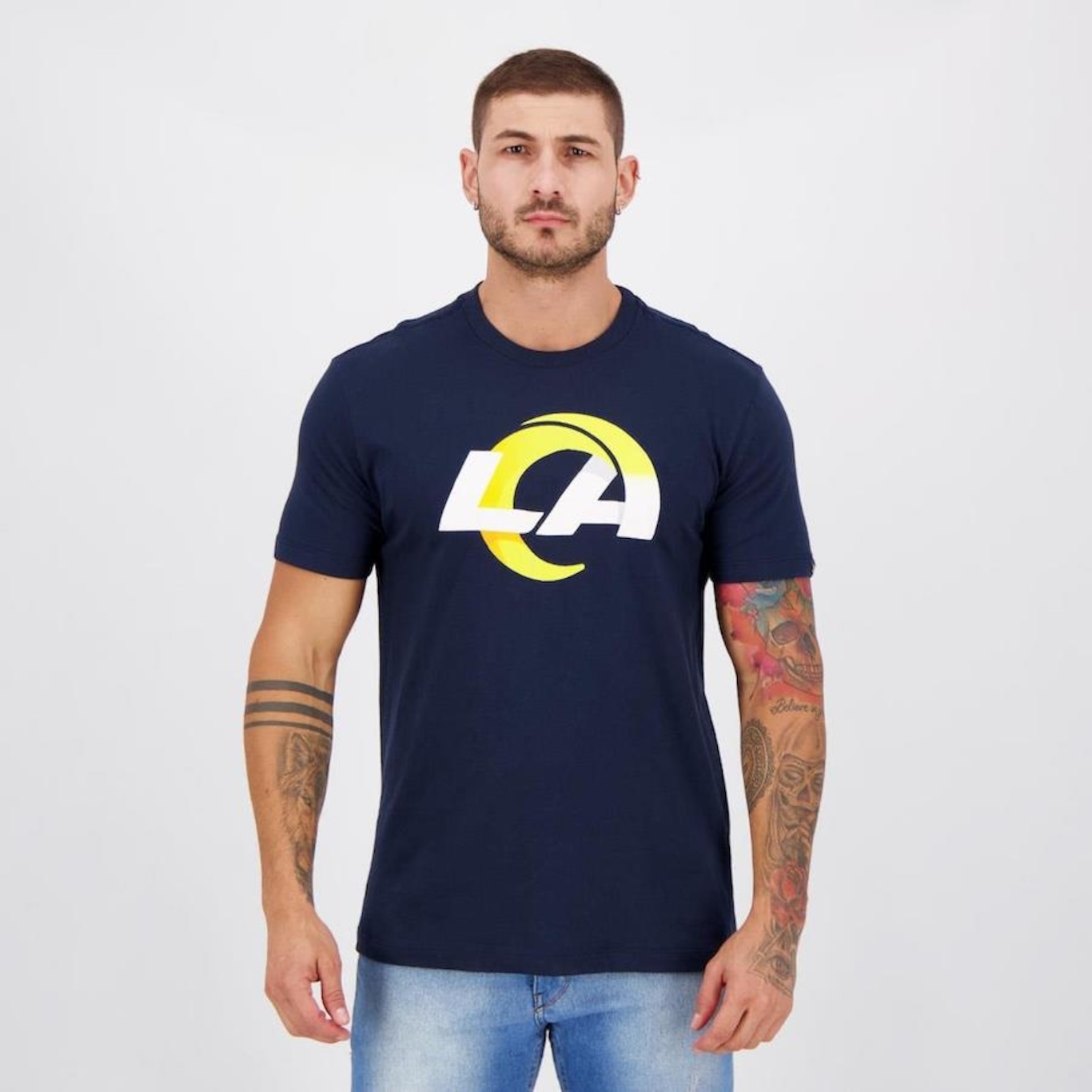 Camiseta New Era NFL Los Angeles Rams Authentic - Masculina - Foto 1