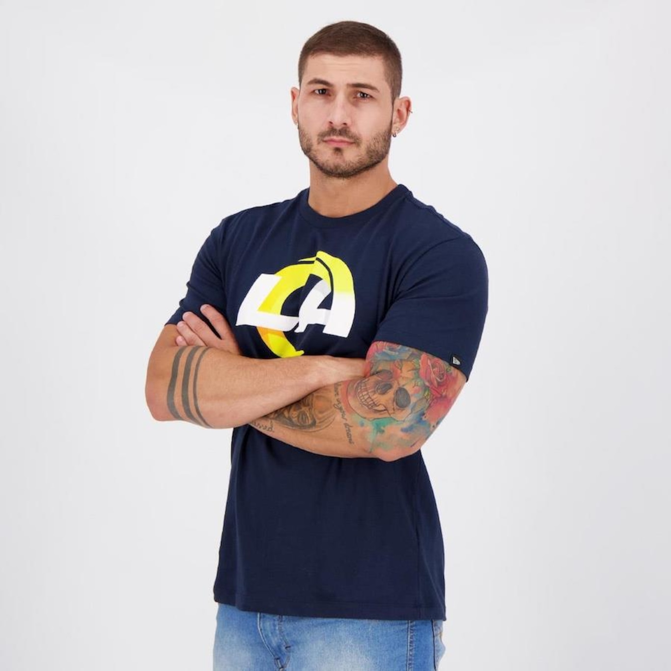 Camiseta New Era NFL Los Angeles Rams Authentic - Masculina - Foto 2