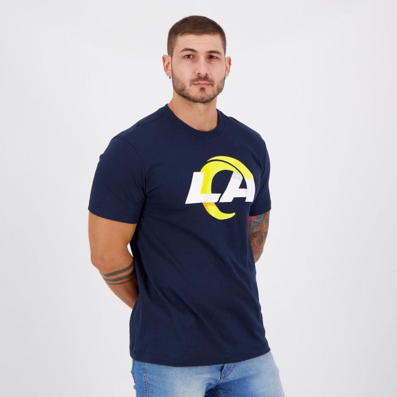 Camiseta New Era NFL Los Angeles Rams Authentic - Masculina - Foto 5