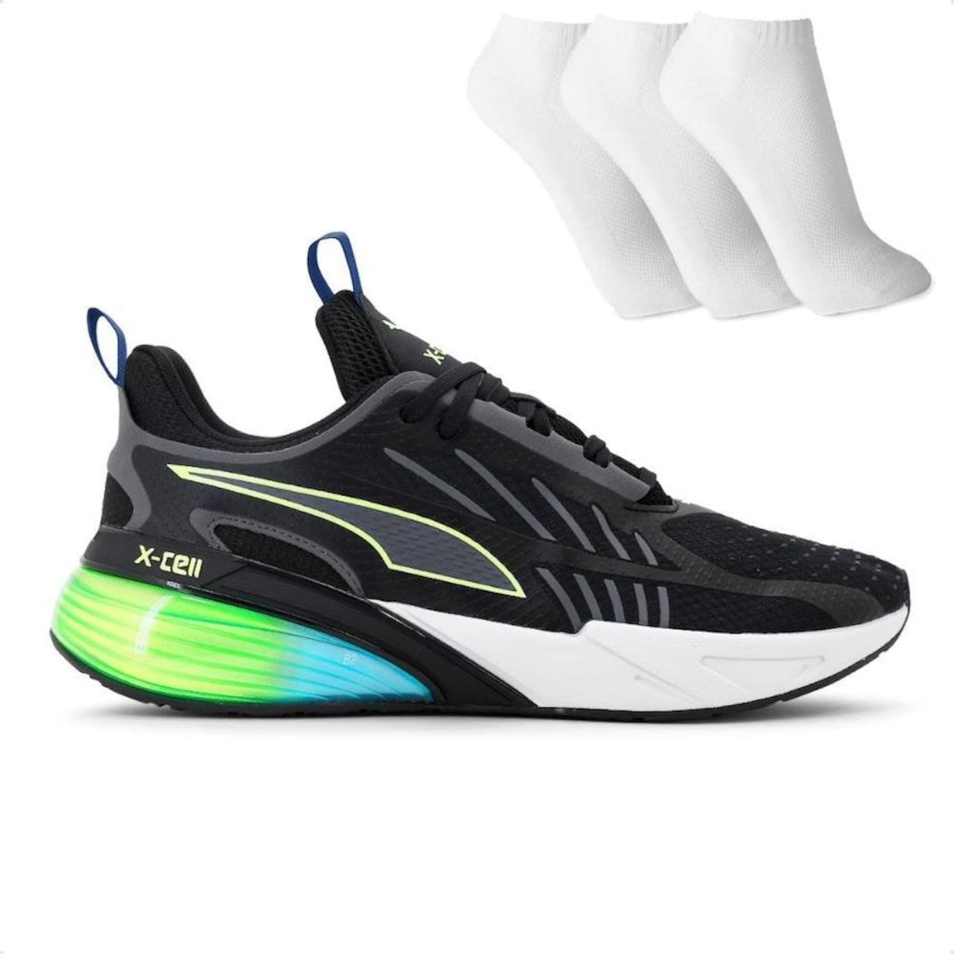 Tênis Puma X-Cell Action + 3 Pares de Meias - Masculino - Foto 1