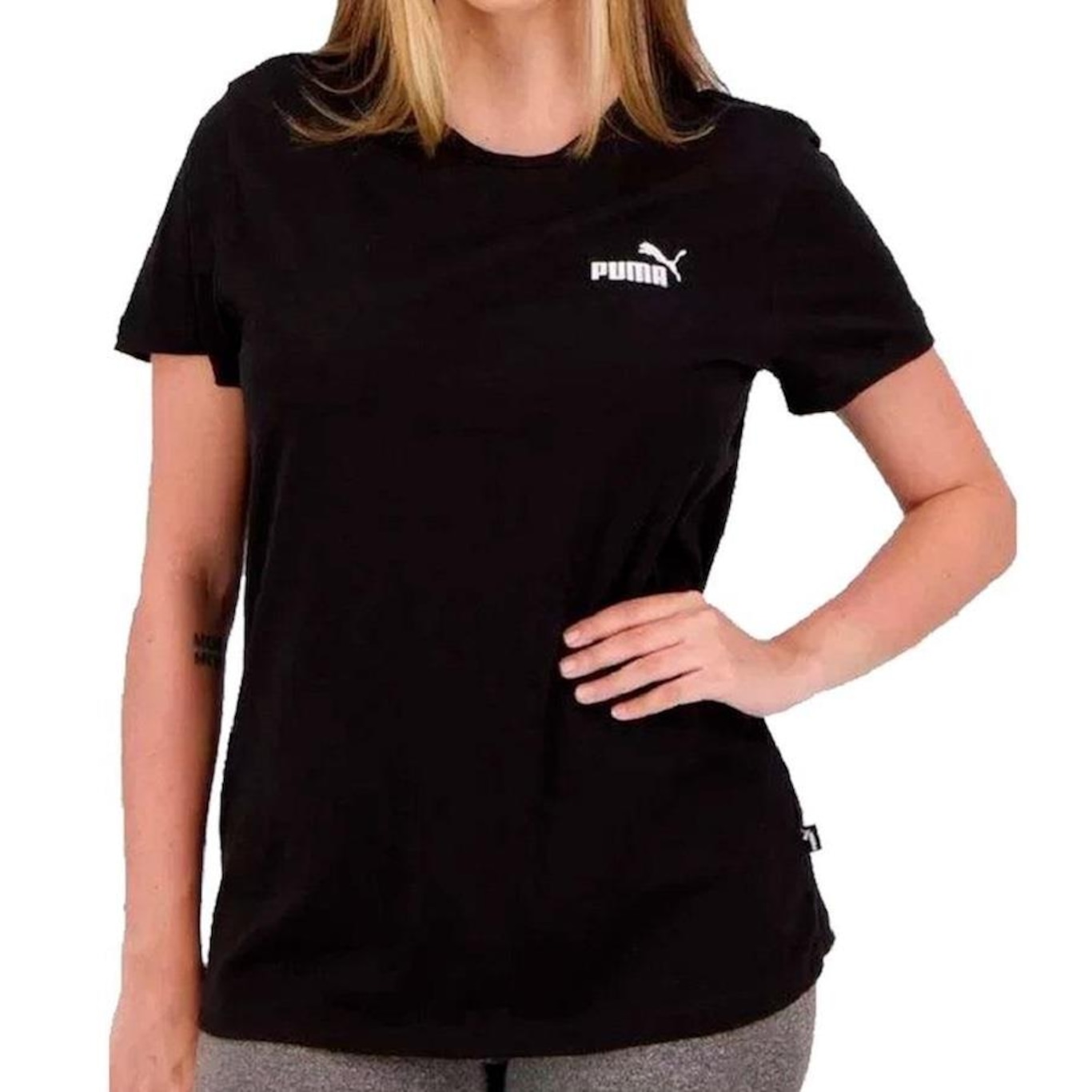 Camiseta Puma Ess Small Logo Tee Fem - Foto 1