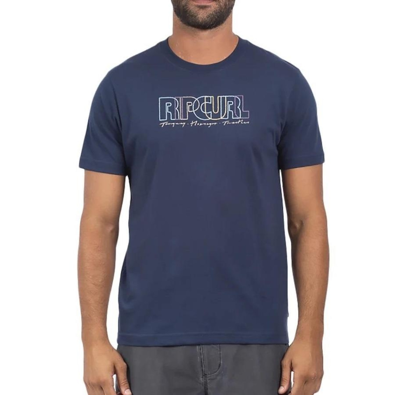 Camiseta Rip Curl Front Repeater - Masculina - Foto 1