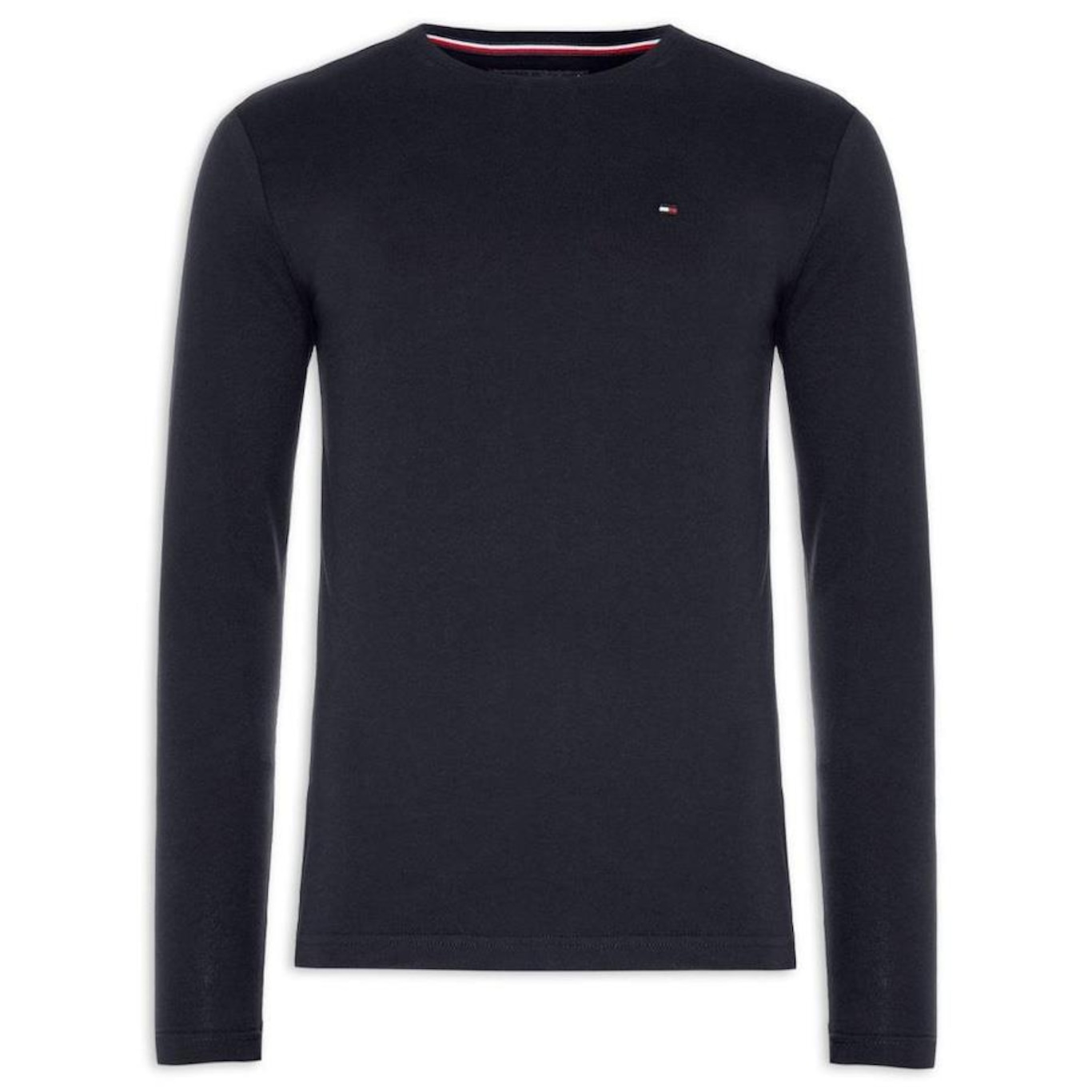 Camiseta Tommy Hilfiger Stretch Slim Fit Long Sleeve - Masculina - Foto 1