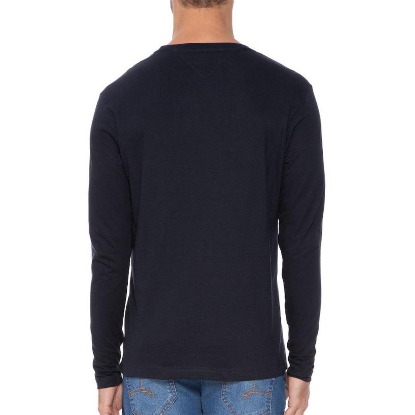 Camiseta Tommy Hilfiger Stretch Slim Fit Long Sleeve - Masculina - Foto 2