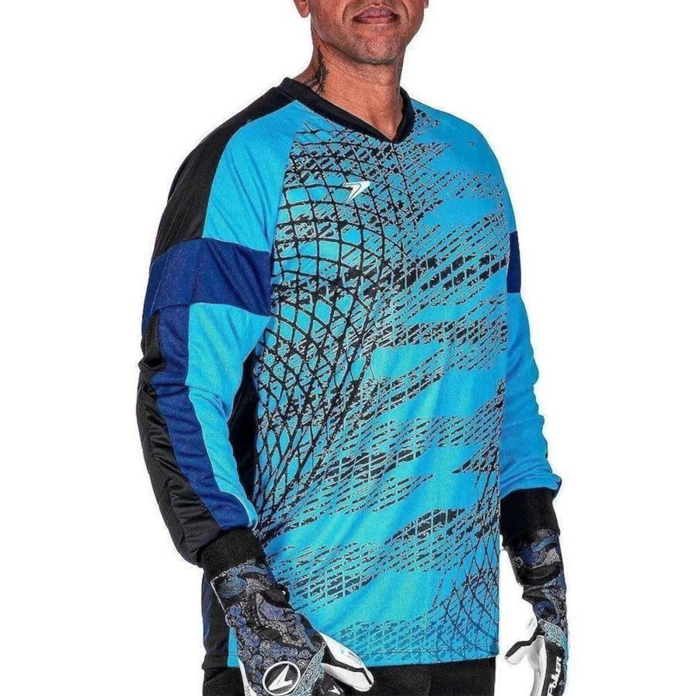 Camisa de Goleiro Poker Sublimada Daydream Ml - Masculina - Foto 3