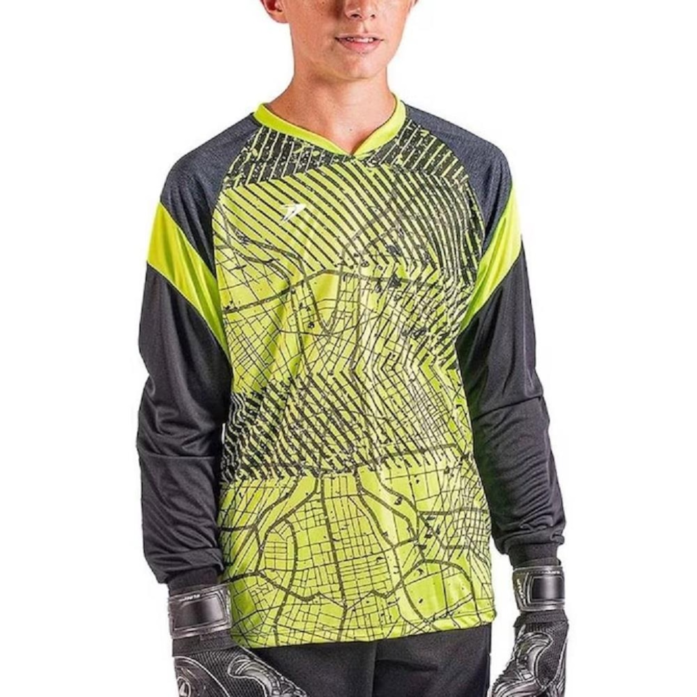 Camisa de Goleiro Poker Sublimada Bold - Infantil - Foto 1