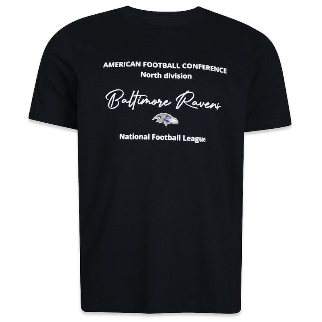 Camiseta New Era Baltimore Ravens Nfl Minimal Negro - Masculina - Foto 1