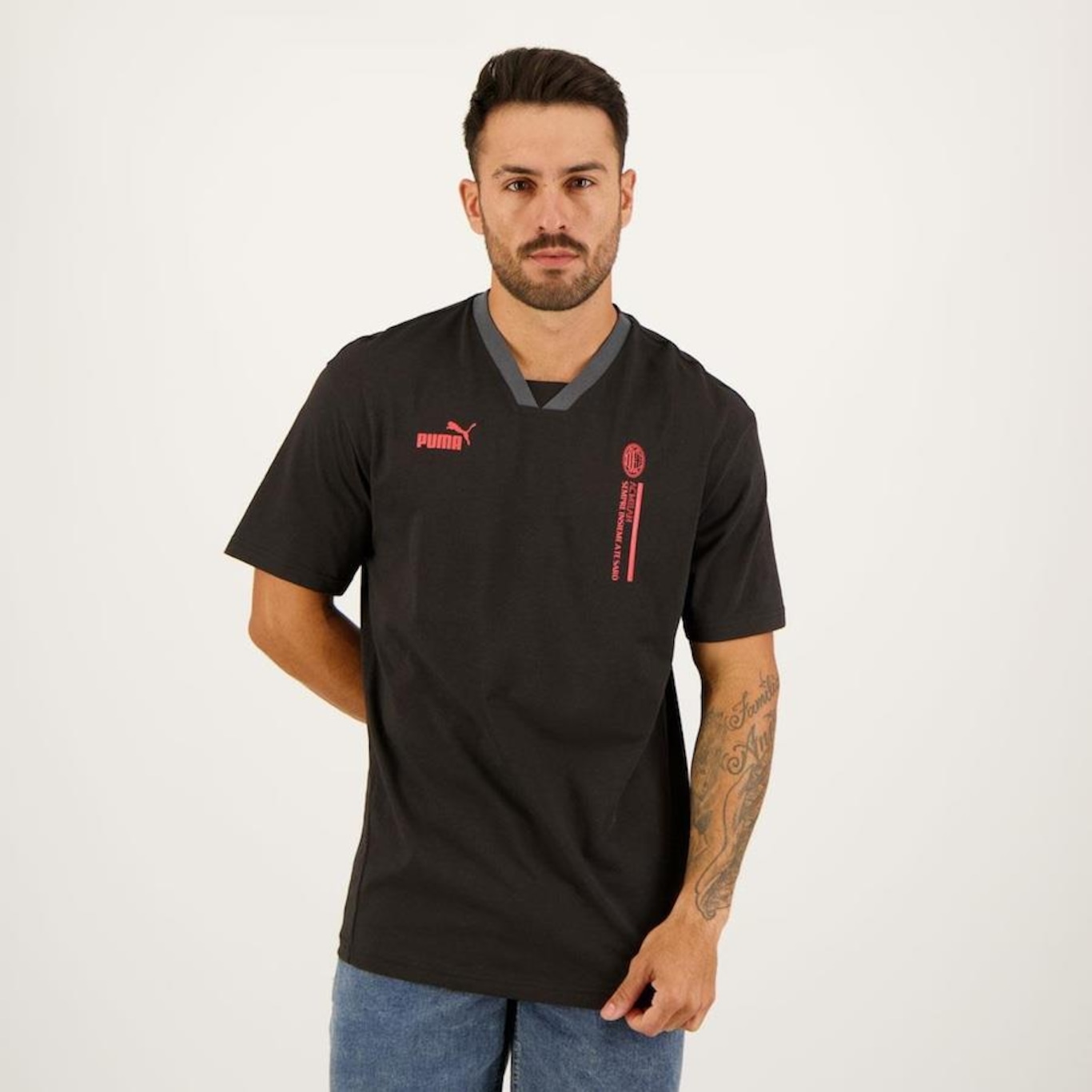 Camisa do Milan Ftbl Culture Graph Puma - Masculina - Foto 1