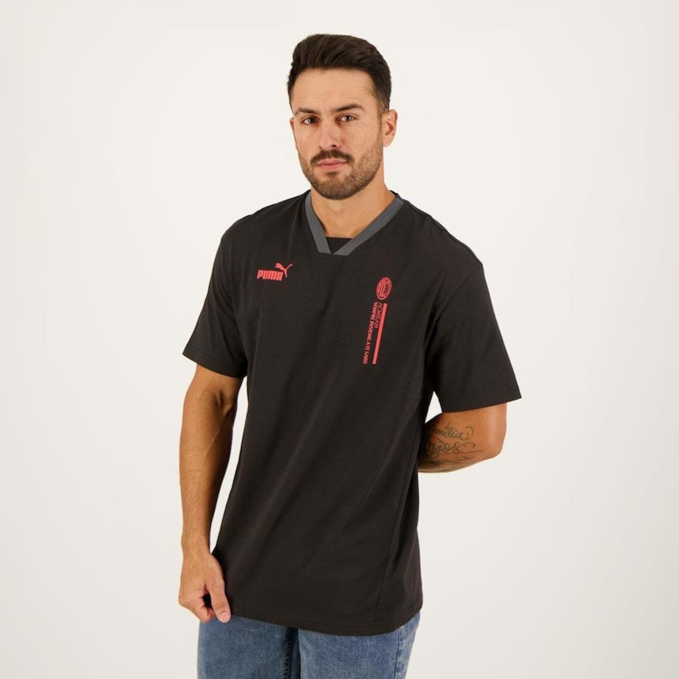 Camisa do Milan Ftbl Culture Graph Puma - Masculina - Foto 2