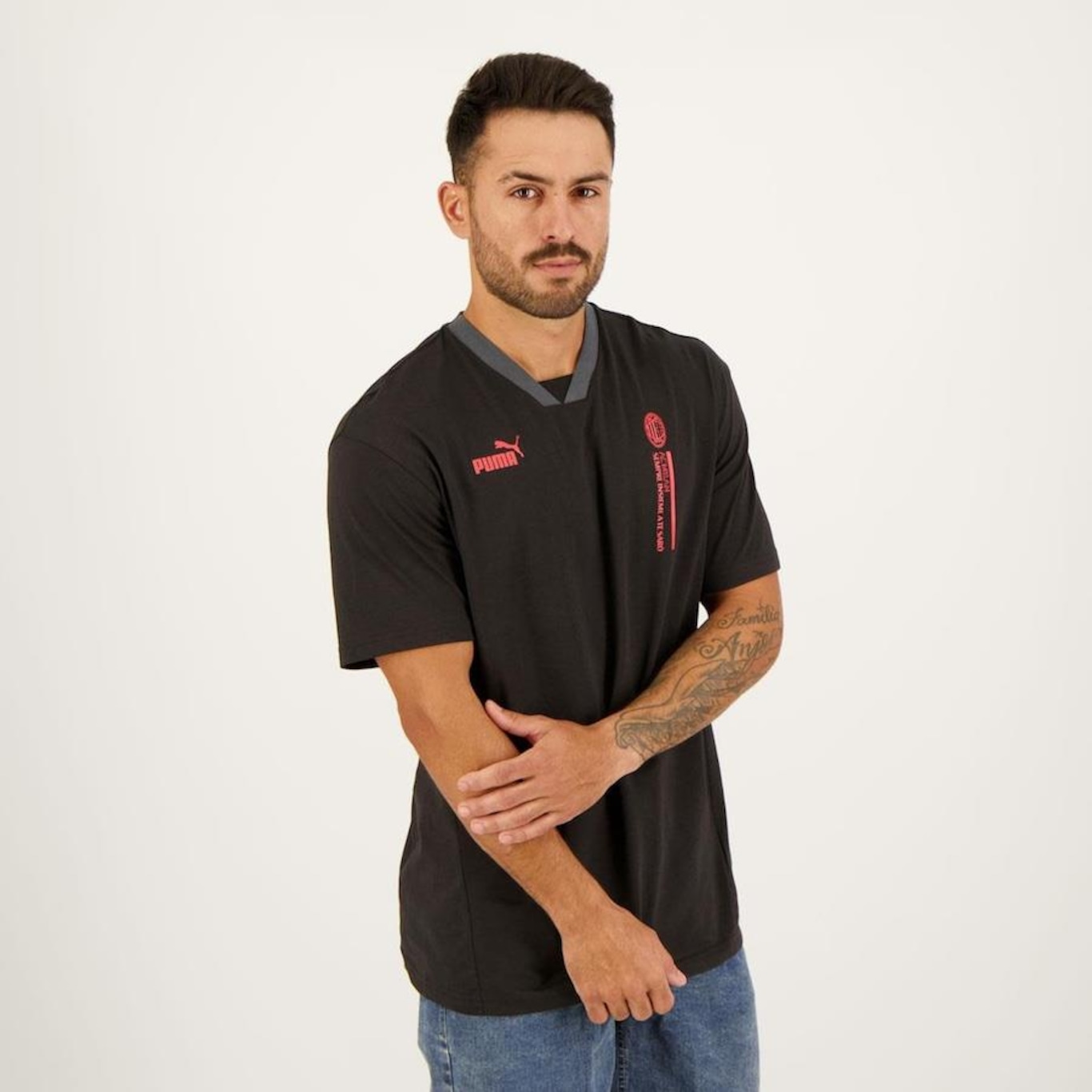 Camisa do Milan Ftbl Culture Graph Puma - Masculina - Foto 5