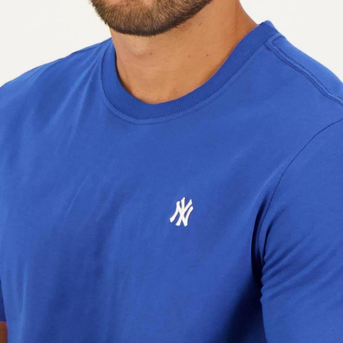 Camiseta New Era Mlb New York Yankees Mini Logo Bordada - Masculina - Foto 4