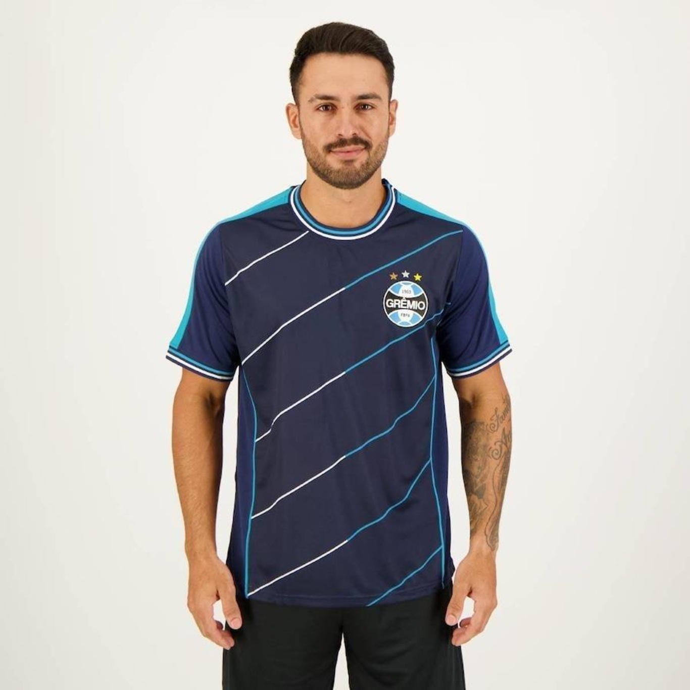 Camisa do Grêmio Natural Cotton Rain - Masculina - Foto 5