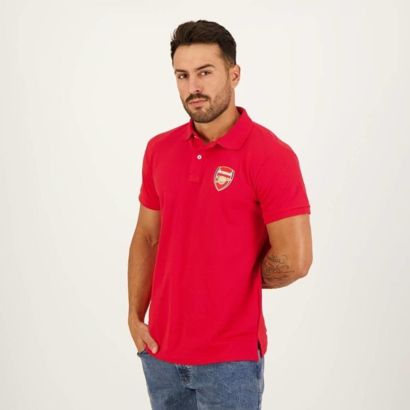 Camisa Polo Arsenal SPR Collar - Masculina - Foto 4