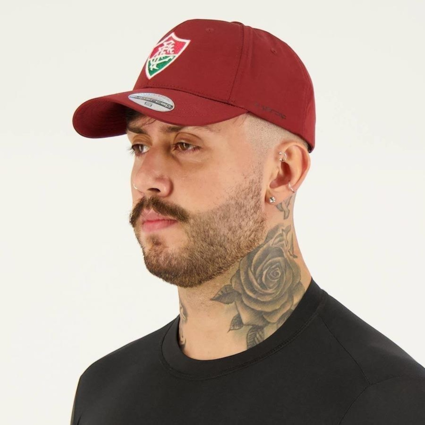 Boné Aba Curva Supercap do Fluminense Classic - Snapback - Adulto - Foto 5