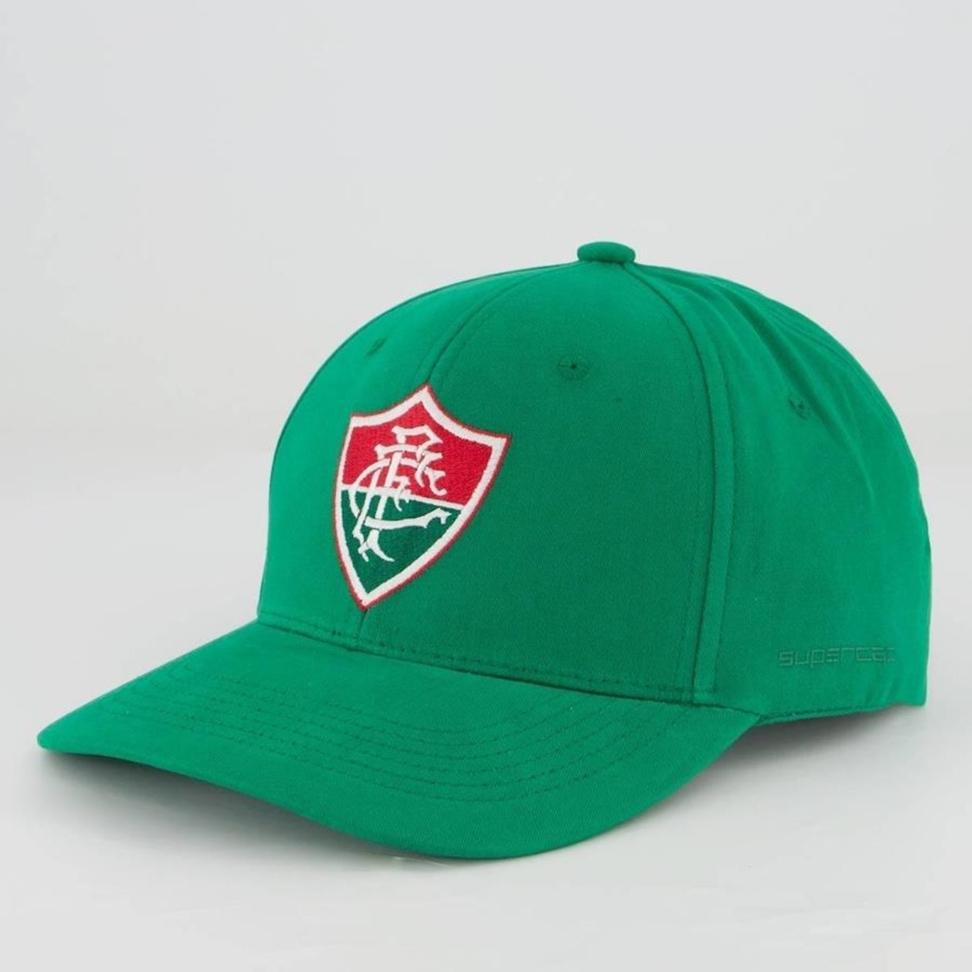 Boné Aba Curva Supercap do Fluminense Logo Bordado - Snapback - Adulto - Foto 5