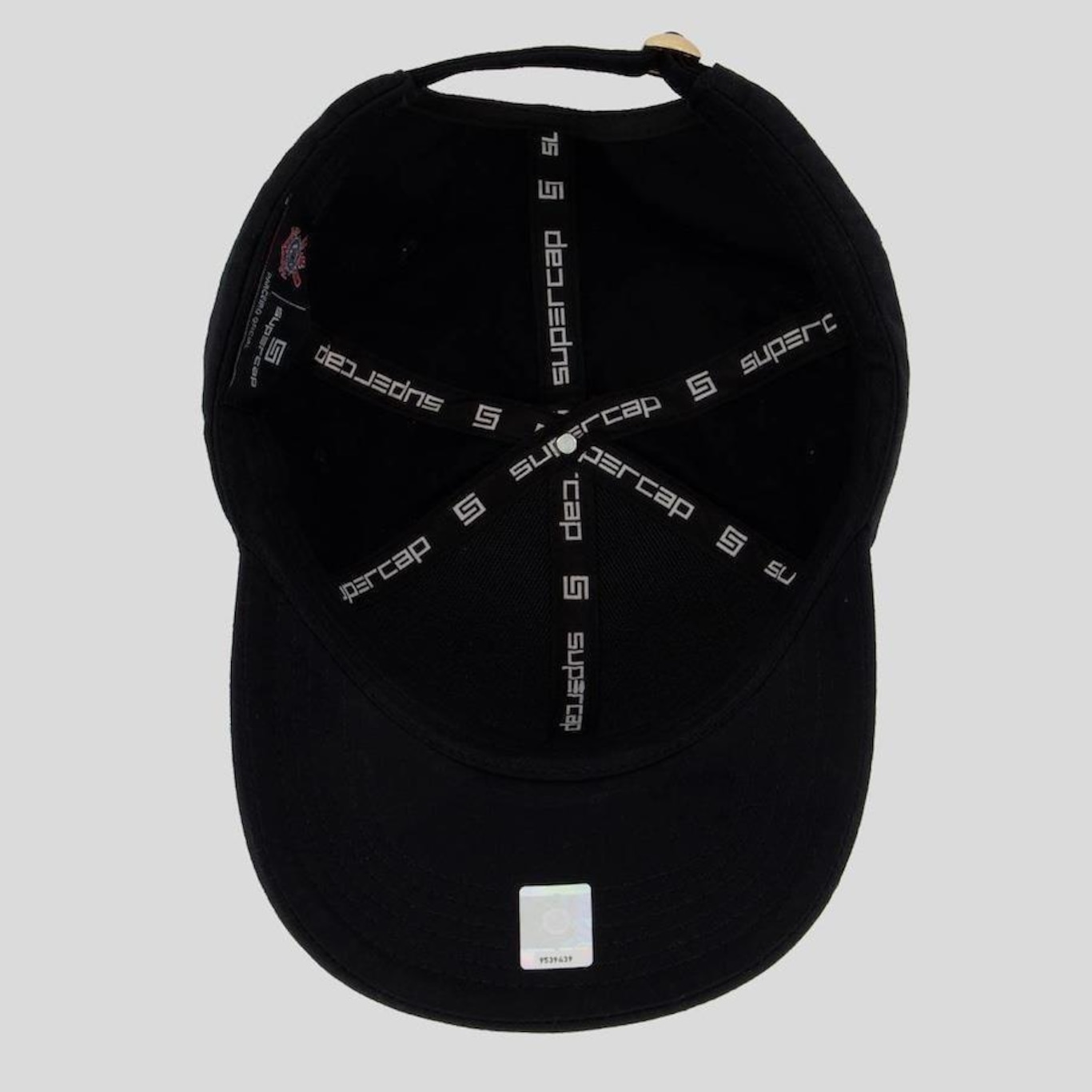 Boné Aba Curva do Corinthians Supercap Logo - Strapback - Adulto - Foto 4