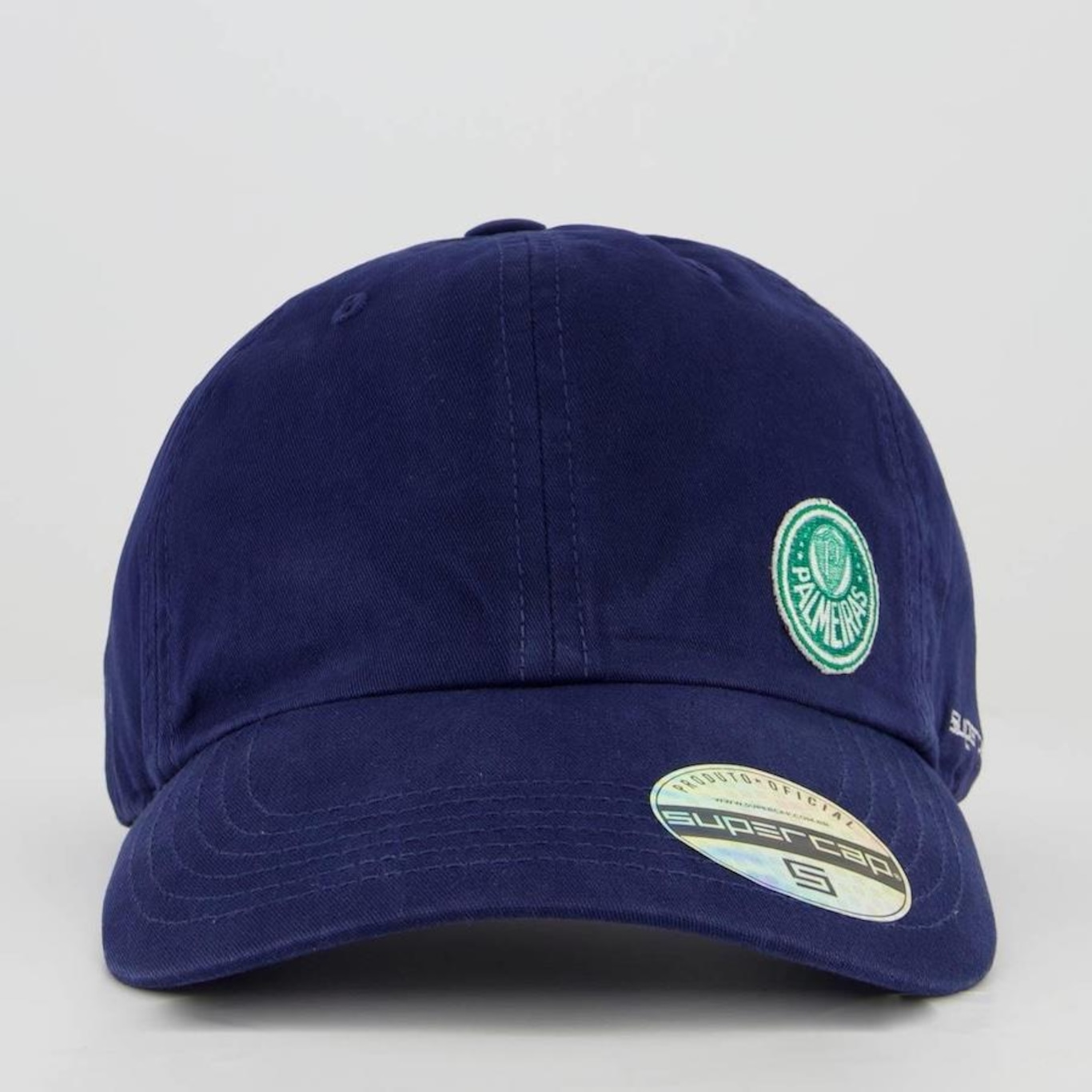 Boné Aba Curva Supercap Palmeiras Basic Logo - Strapback - Adulto - Foto 2