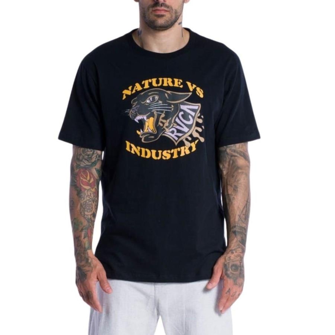 Camiseta Rvca Panther - Masculina - Foto 1