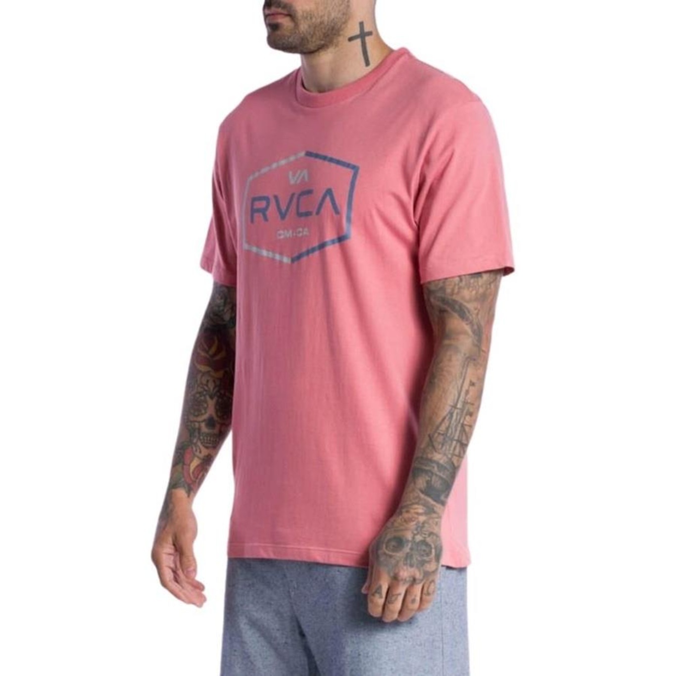 Camiseta Rvca Layover - Masculina - Foto 2