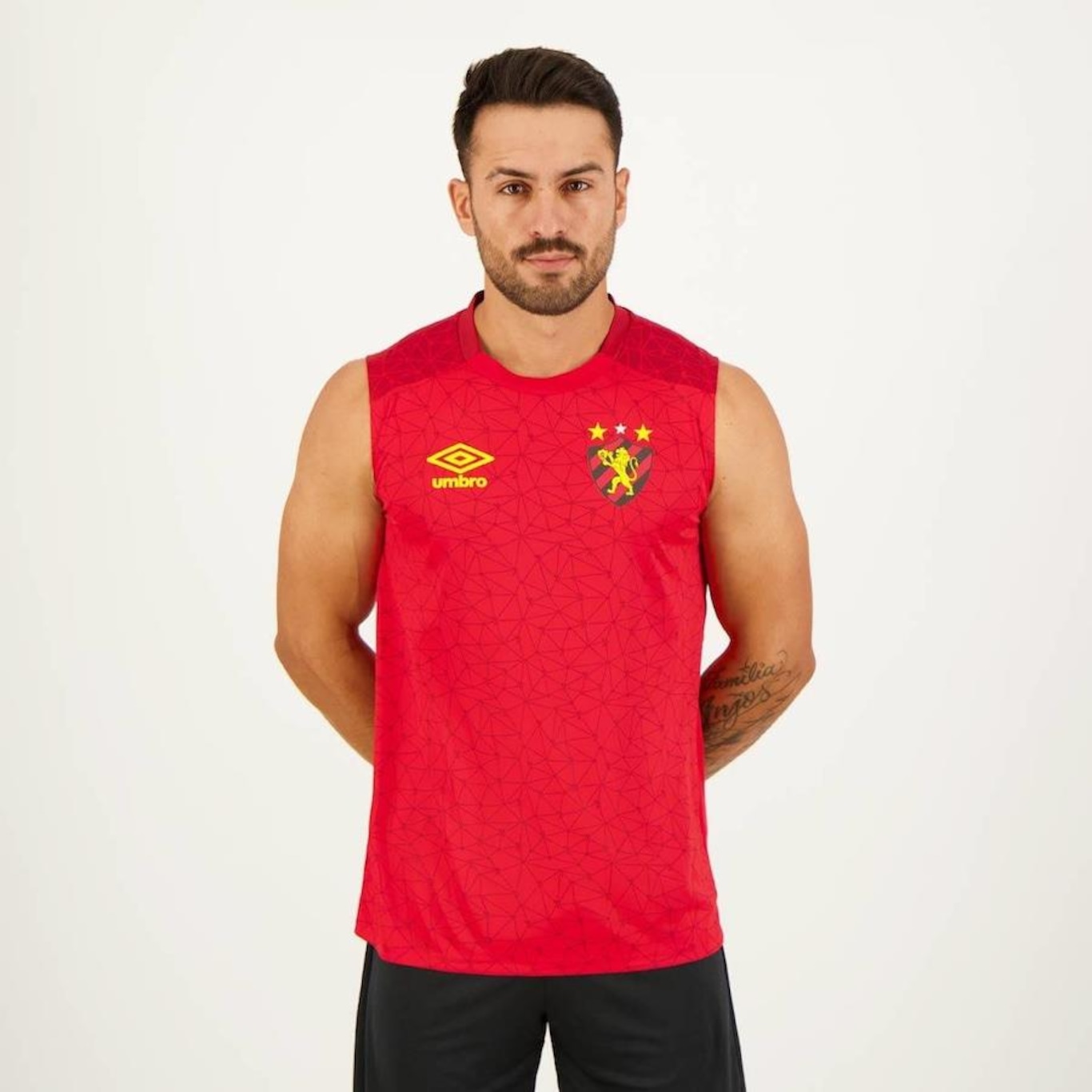 Camiseta Regata do Sport Recife Aquecimento 2022 Umbro - Masculina - Foto 1