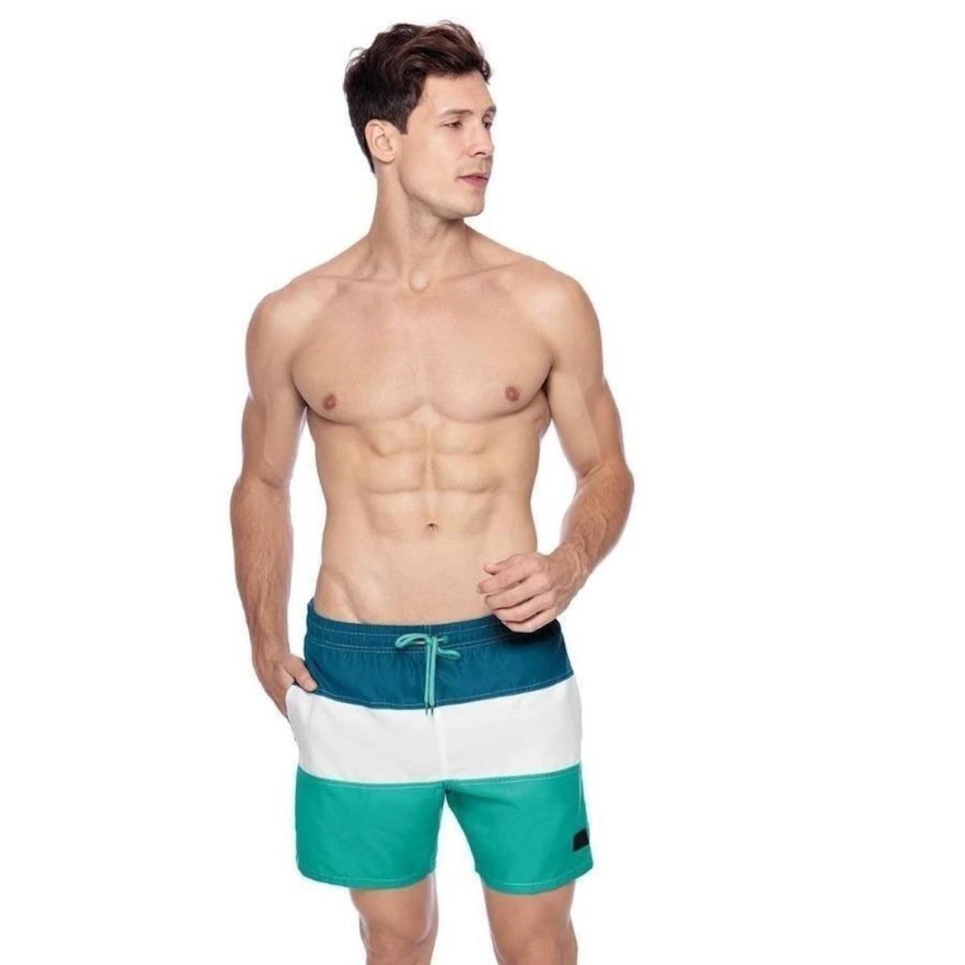 Shorts Speedo Swim Stripes - Masculino - Foto 1